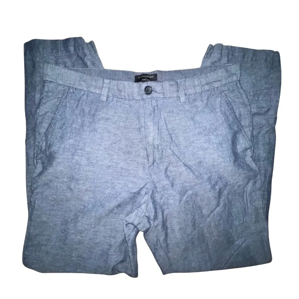 Banana Republic Aiden Chino Pants - Men’s 35x32 - Modern Gray